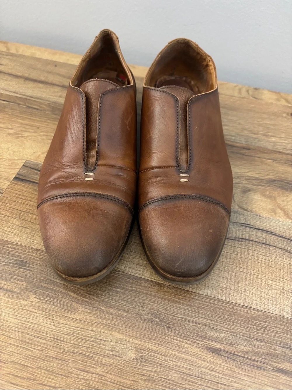 Pikolinos Royal Smart Slip On Cap Toe Leather Oxford Loafer Brown Women’s